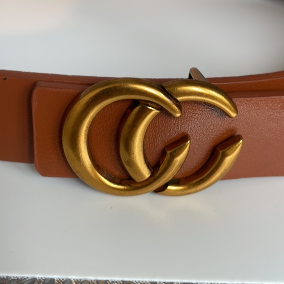 Beautiful Brown leather belt One size fits most - Picture 6 of 8